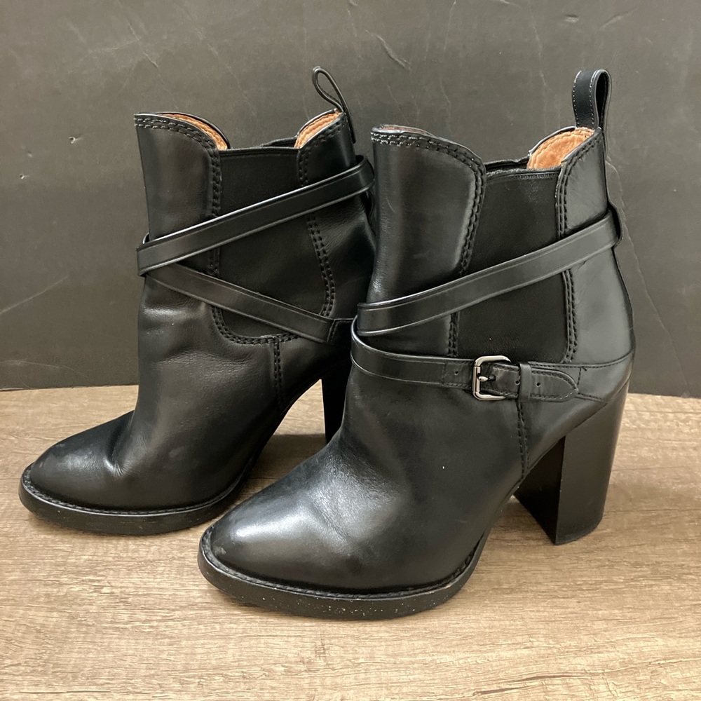 Coach Leather Ankle Boots